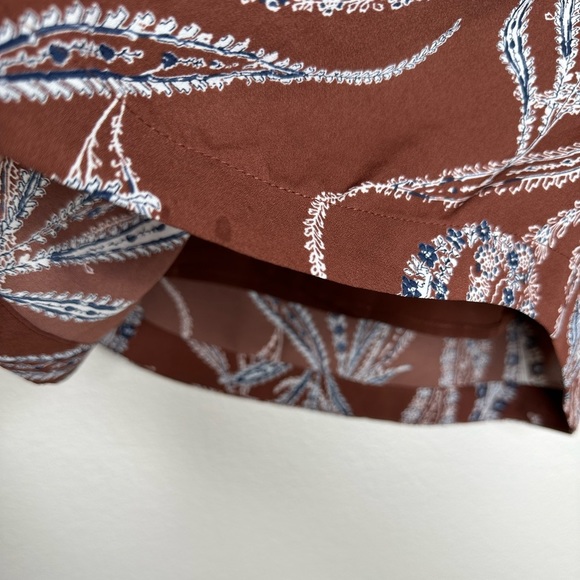 Pre-owned Loft retro brown and tan mini skirt - Picture 4 of 6